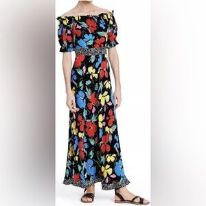 Rixo Women's Floral Off-the-Shoulder Puff Sleeve Maxi Dress